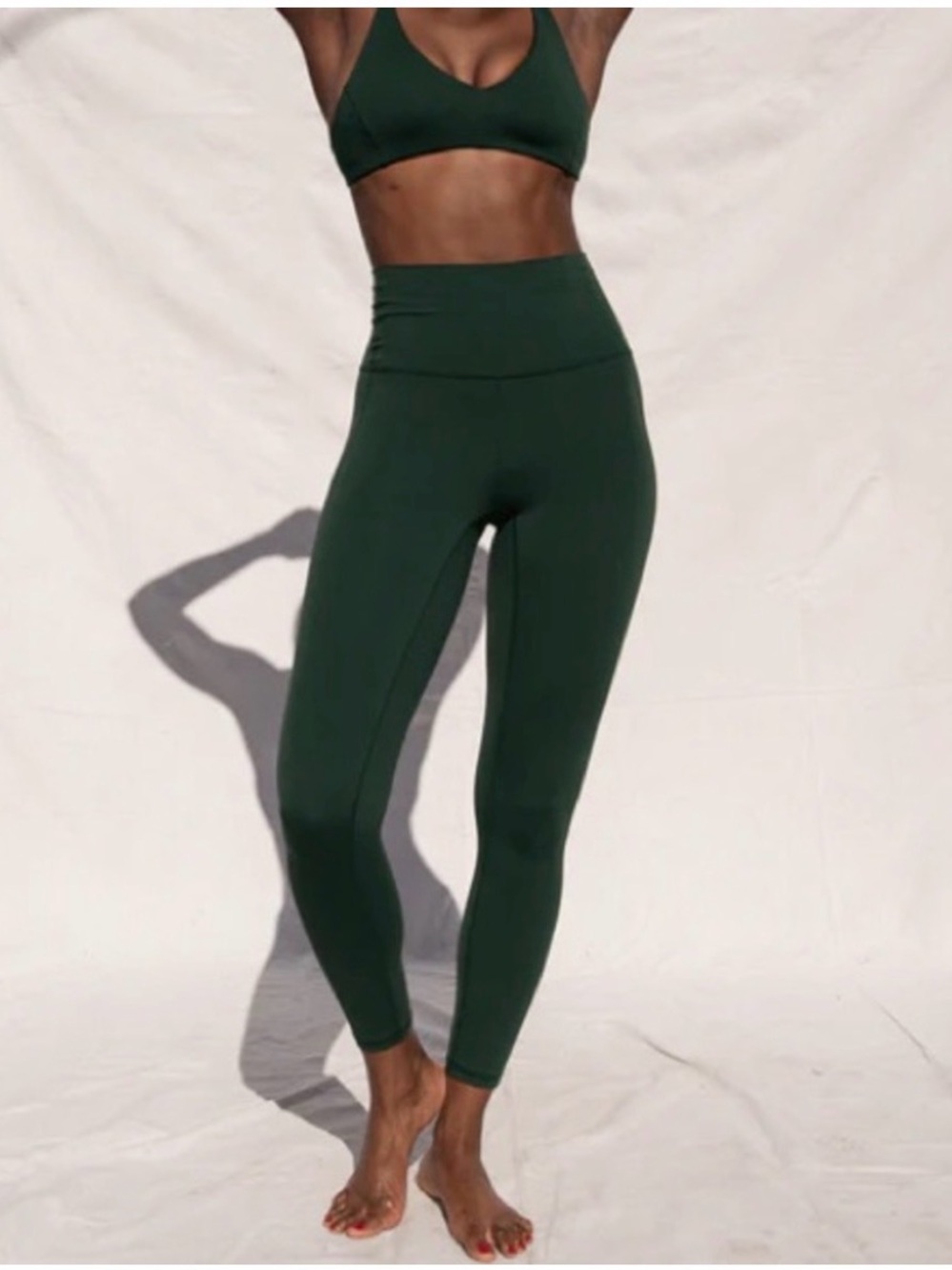 Left on Friday Super Moves Leggings in Palm Green Women’s Size Small S